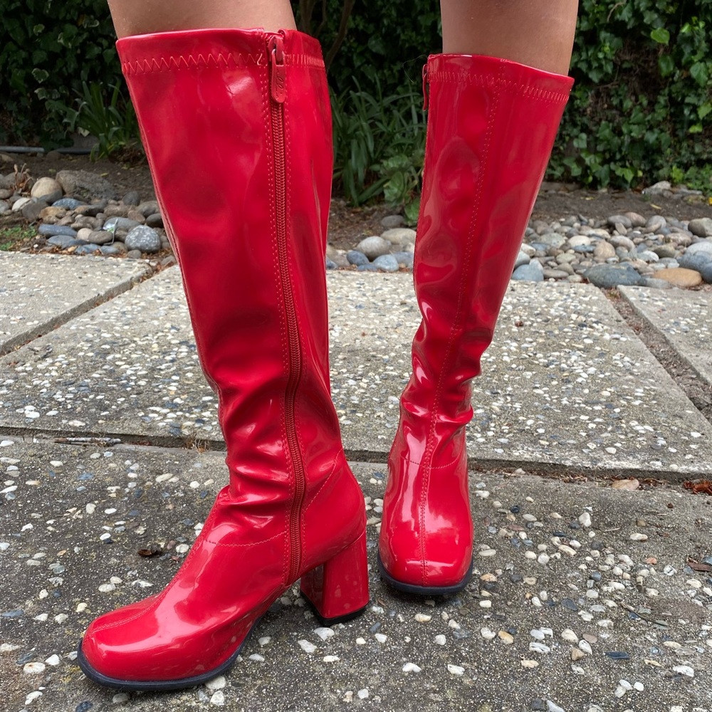 Retro red boots